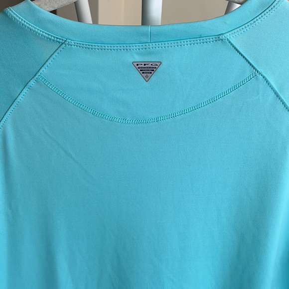 ❤️Columbia Women’s PFG Tidal Tee ll Long Sleeve-Gullfoss Green, White Lo… - Picture 7 of 16